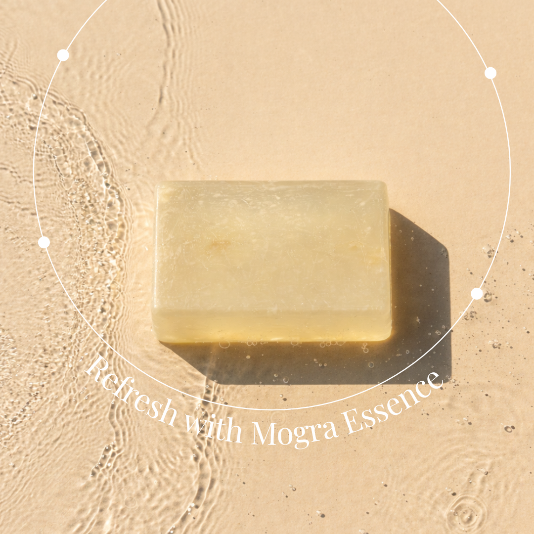 Mogra Floral Handmade Bar | Luxury Ayurvedic Floral Soap with Jasmine & Almond Oil  100 g