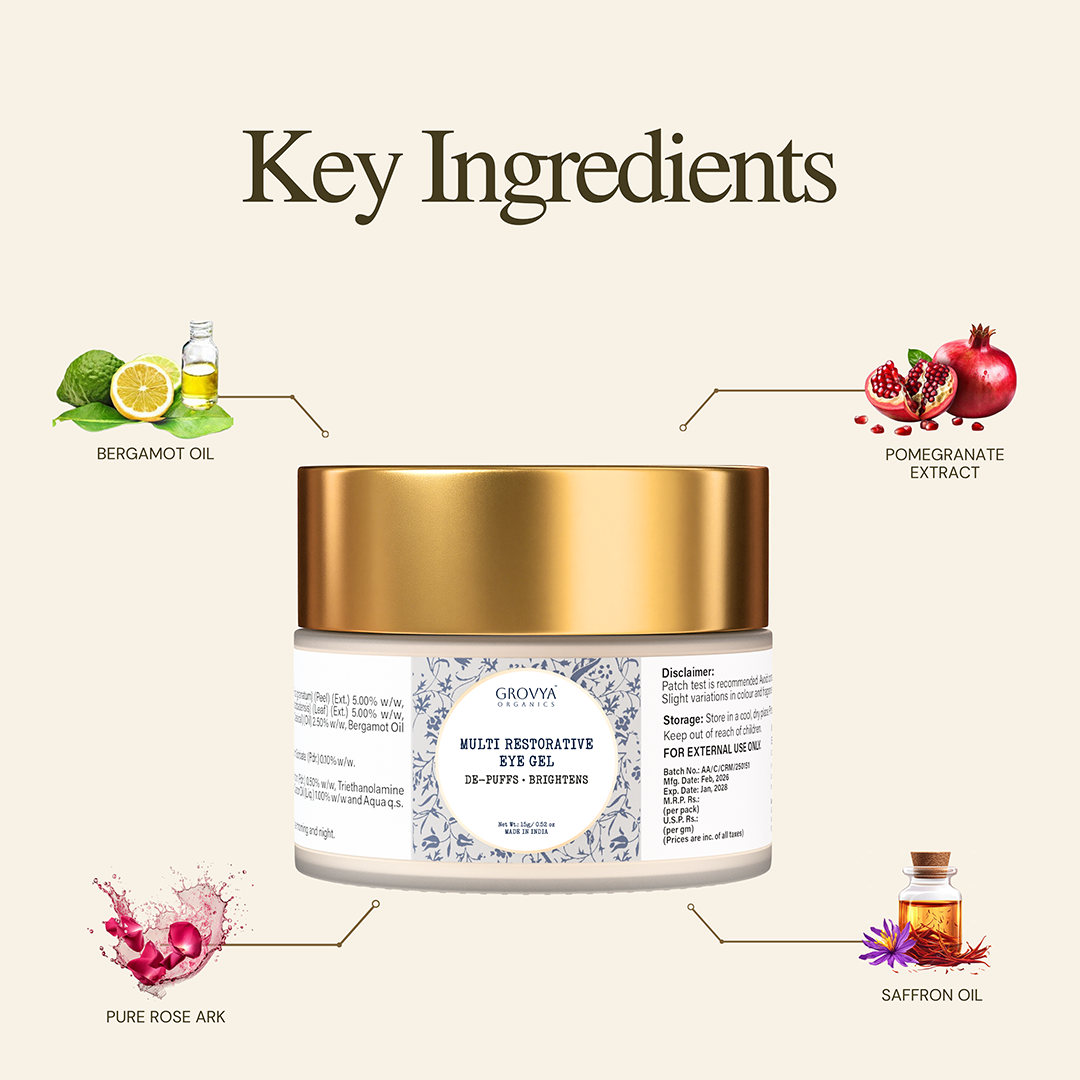 Multi Restorative Eye Gel | For Dark Circles & Eyes Puffiness | 15 g