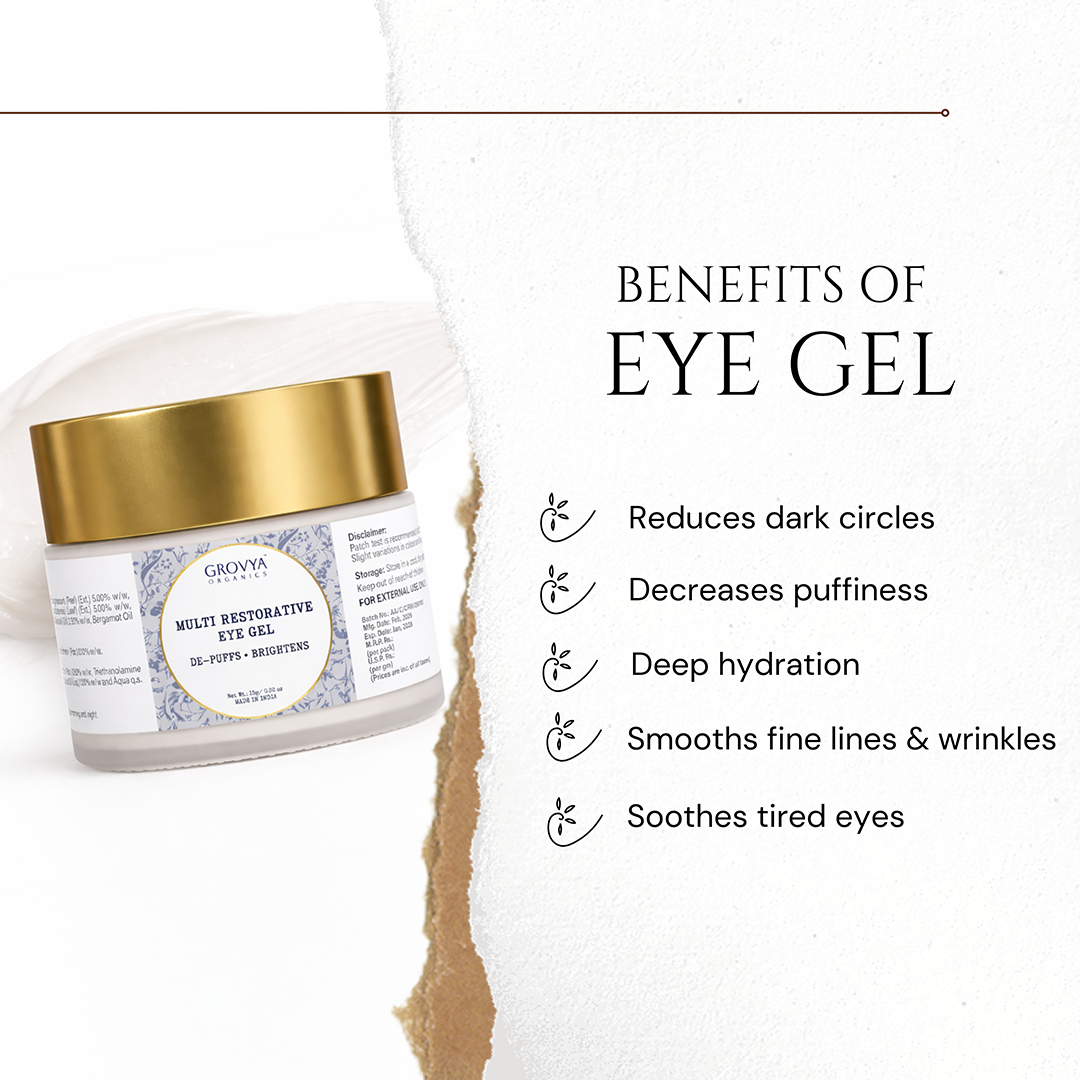 Multi Restorative Eye Gel | For Dark Circles & Eyes Puffiness | 15 g