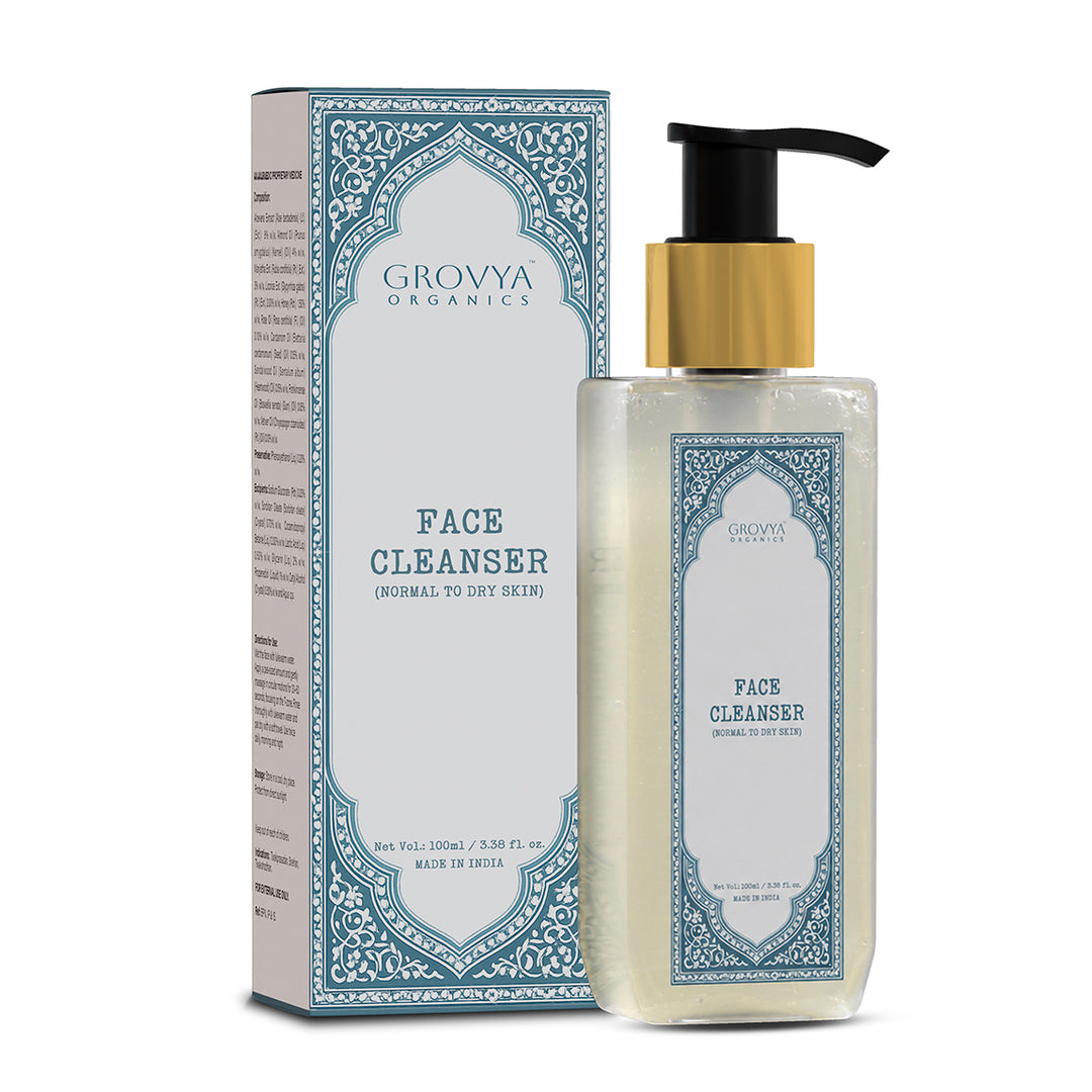 Ayurvedic Hydrating Face Cleanser for Normal to Dry Skin | Gentle Daily Wash Enriched with Almond Oil, Honey & Pure Sandalwood | Deep Skin Conditioning & Non-Drying Moisture Care | 100 ml