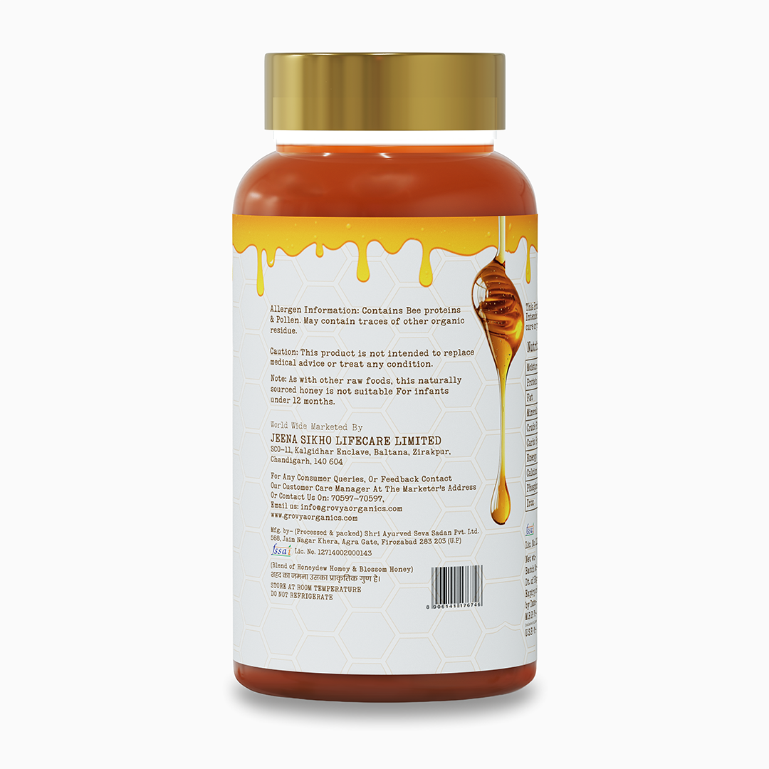 Grovya Organics Pure Natural Honey, 500 gm