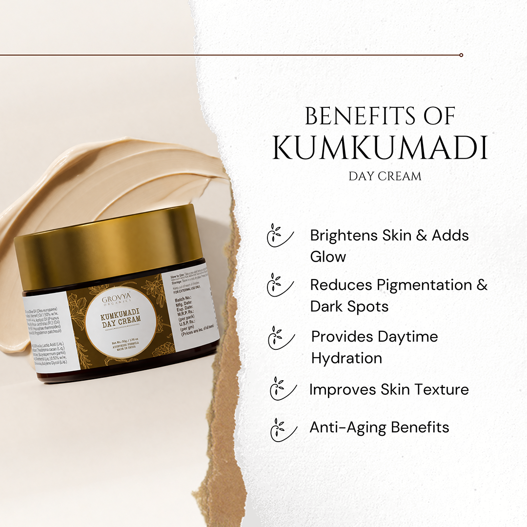 KUMKUMADI DAY CREAM | For Pigmentation & Dark Spots | Dark Spot Corrector Face cream, 50 grams
