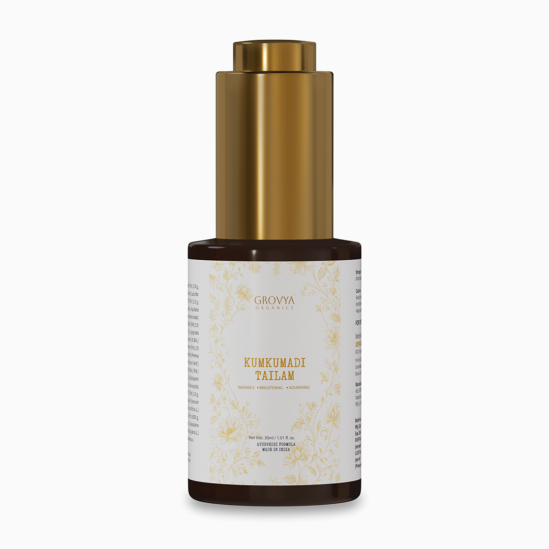Kumkumadi Tailam | Natural Facial Oil for Radiance, Skin Nourishment & Evening Skin Tone | 30 ml