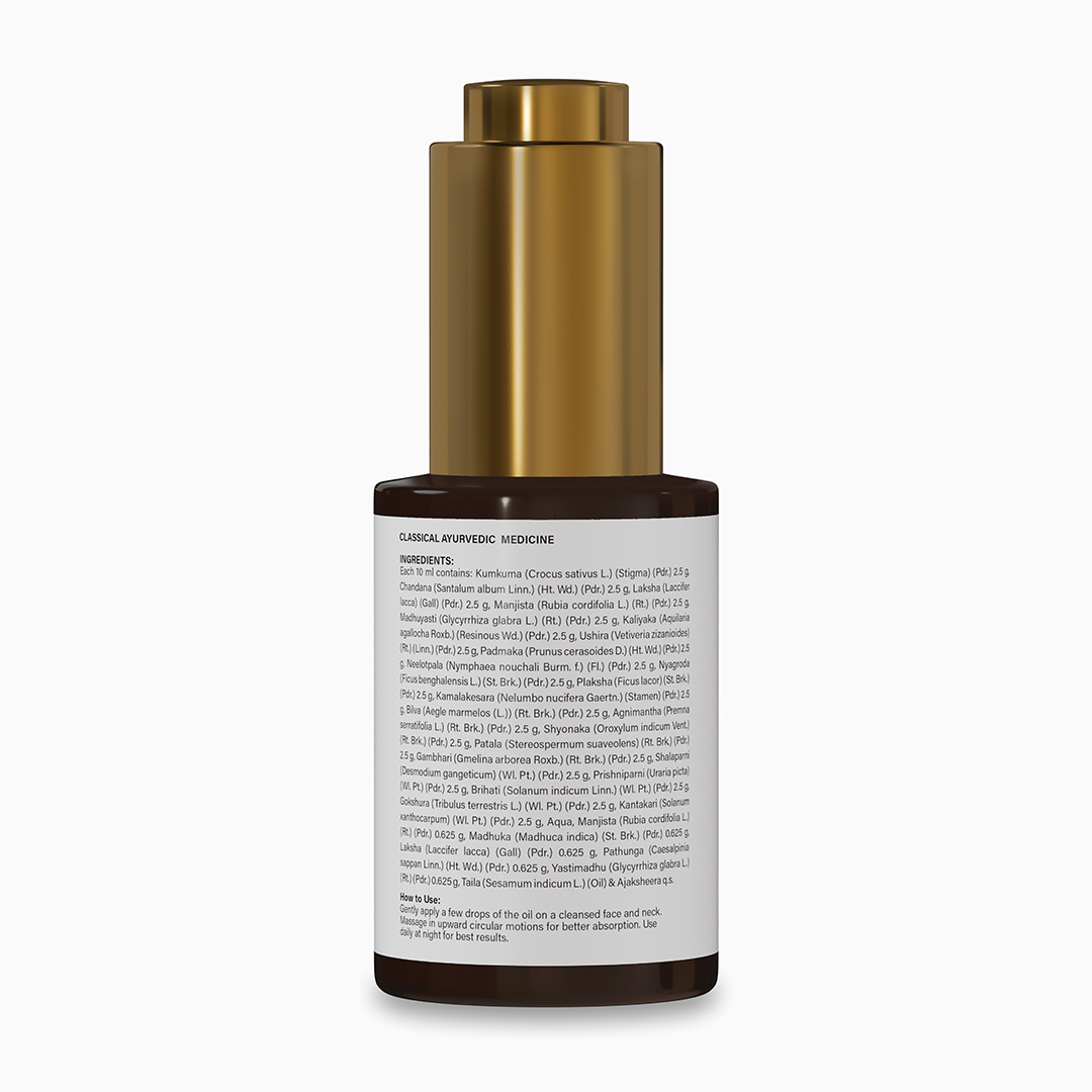Kumkumadi Tailam | Natural Facial Oil for Radiance, Skin Nourishment & Evening Skin Tone | 30 ml