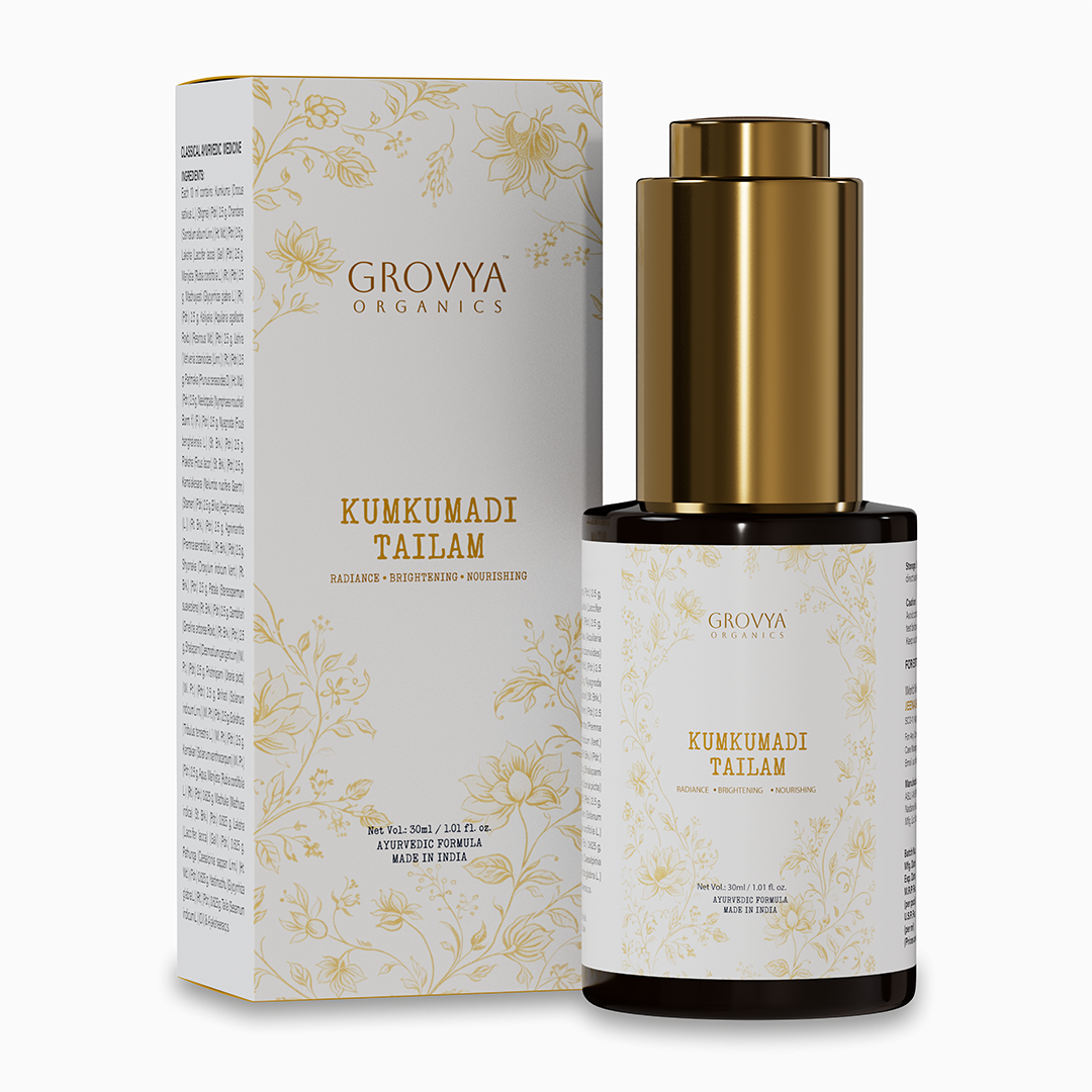 Kumkumadi Tailam | Natural Facial Oil for Radiance, Skin Nourishment & Evening Skin Tone | 30 ml