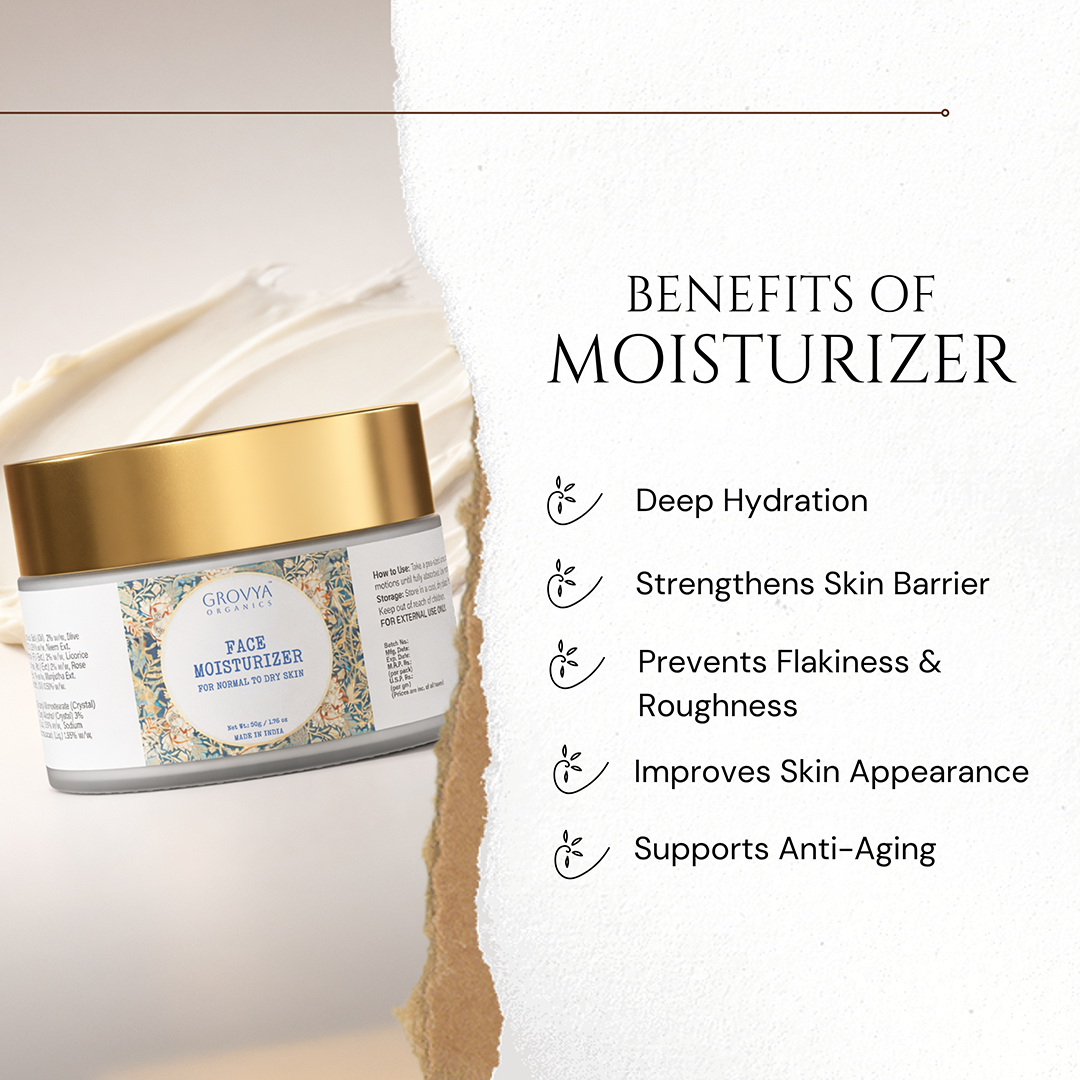 Face Moisturizer (Normal to Dry Skin) | Hydrating Lotion for Dry Skin | 50 grams