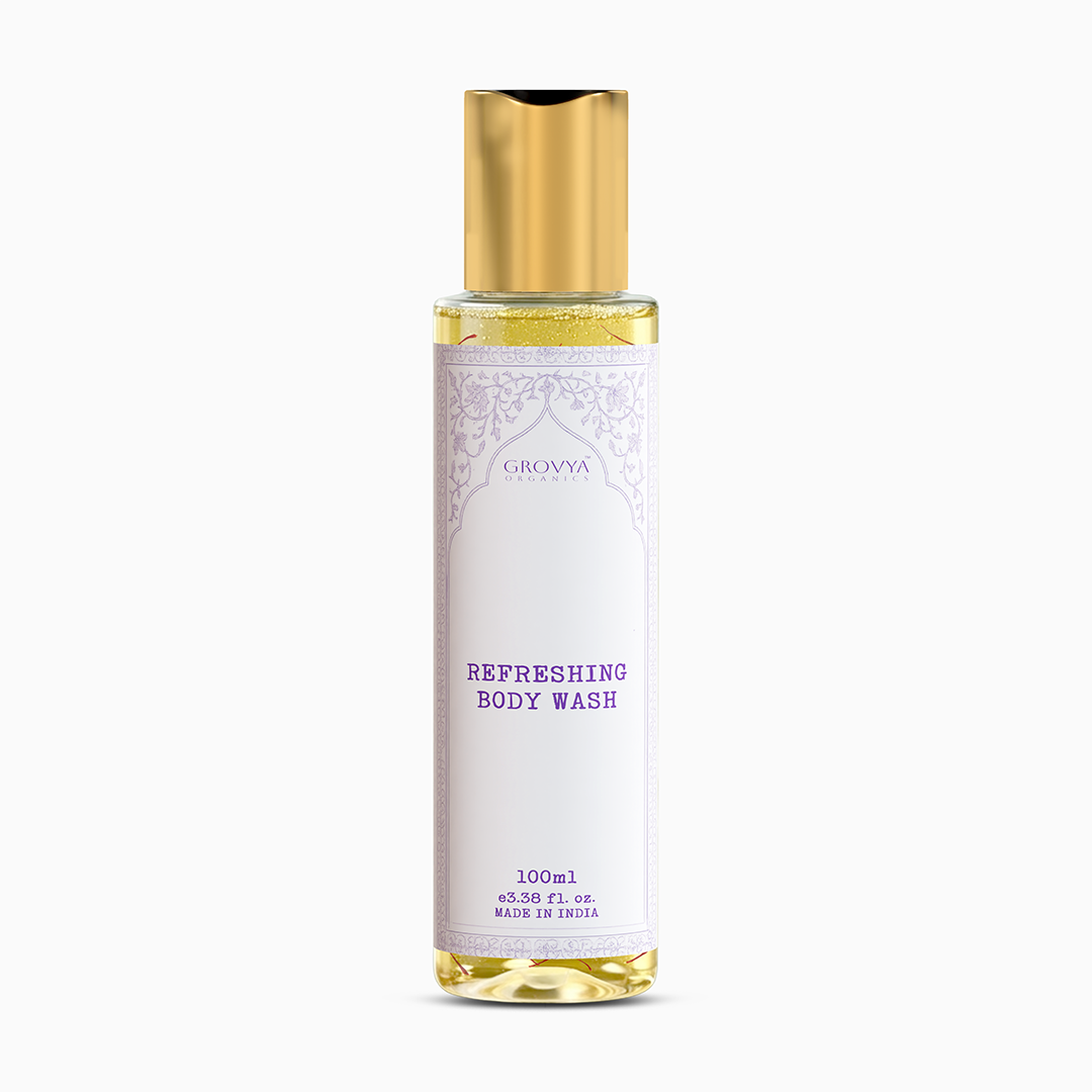 Body Wash | Ayurvedic  Formula with Aloe Vera, Neem & Rose | Mild Daily Cleansing & Fresh Feel | 100 ml