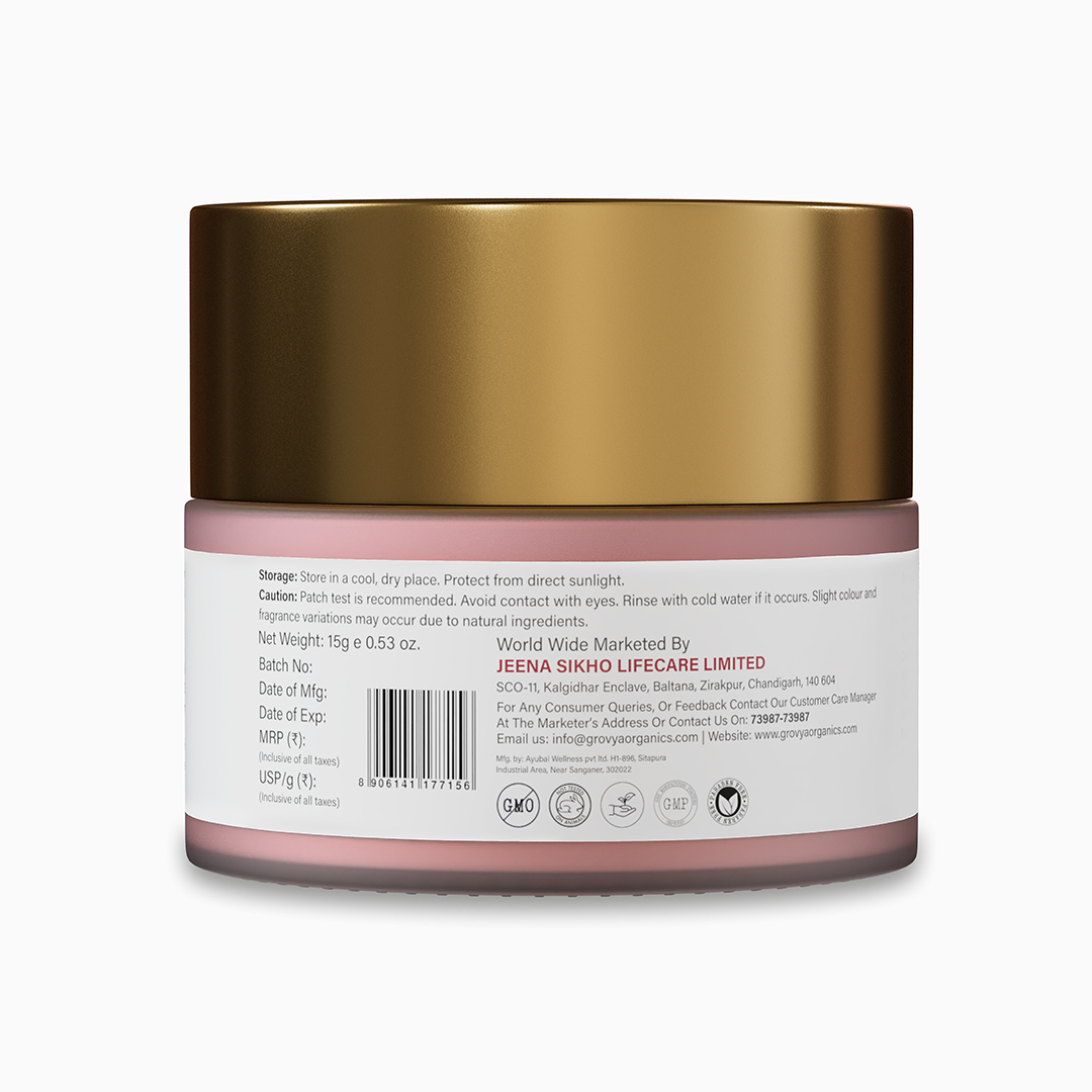 Lip Balm | Ayurvedic Herbal Lip Care with Almond Oil, Kokum Butter & Rose Extract | Botanical Lip Balm with Pomegranate, Carrot & Sesame Oils | Daily Lip Care