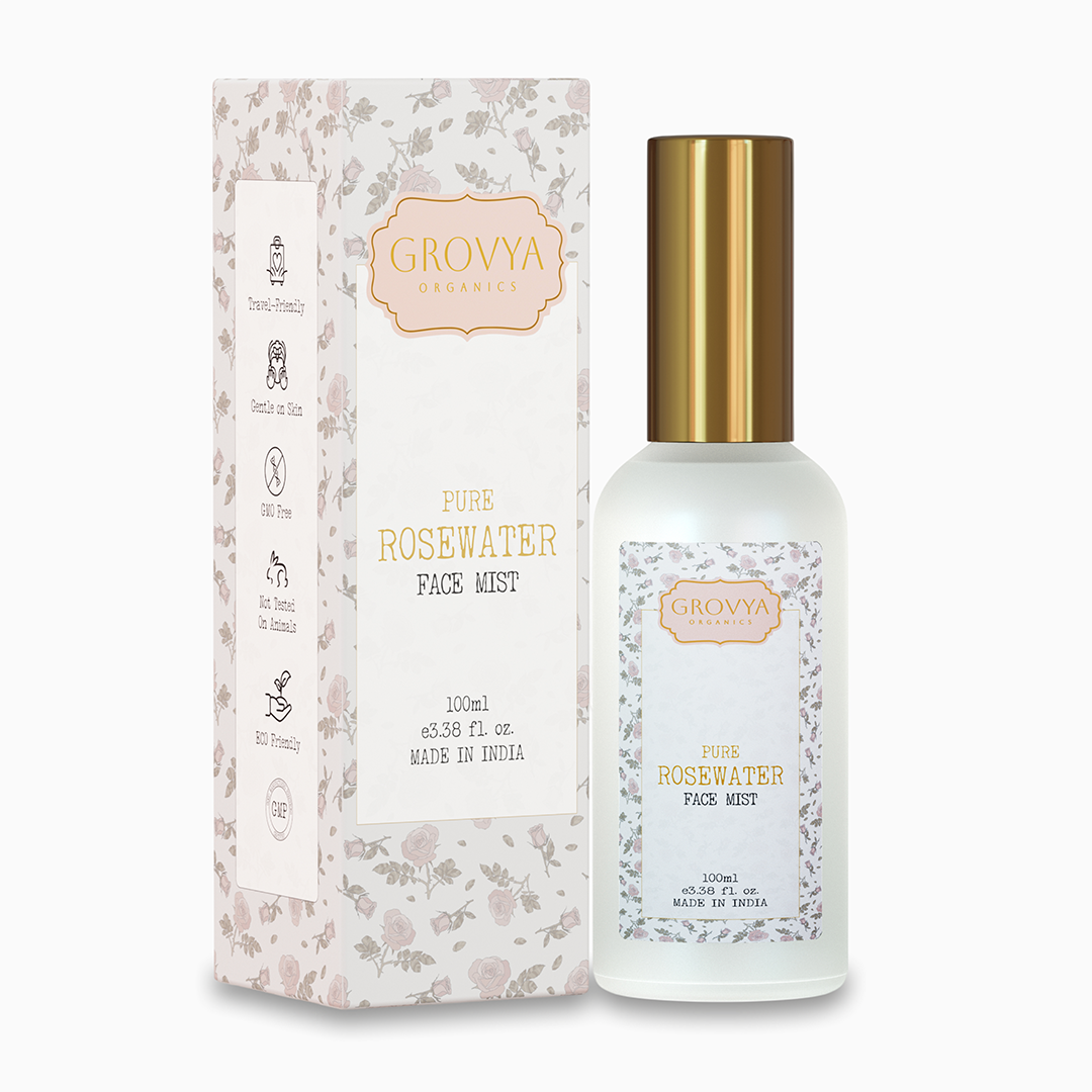 Pure Rosewater Face Mist, 100ml – Grovya Organics