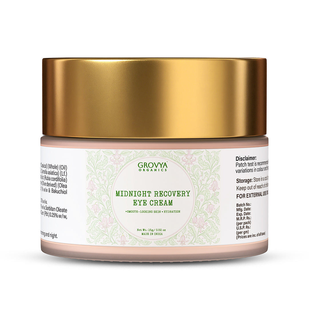 Midnight Recovery Eye Cream | With Neel Kamal, Licorice & Aloe Vera Extracts | Daily Eye Care for Hydration & Refreshed-Looking Eyes, 15 g